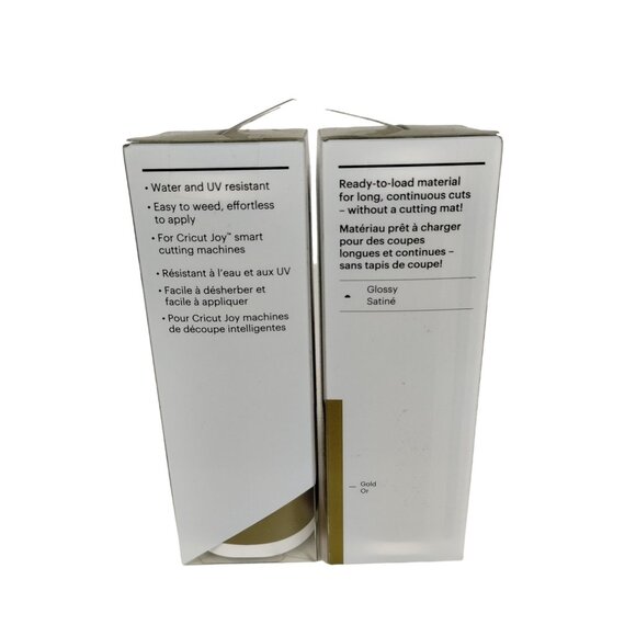 Cricut Joy Smart Vinyl Permanent Gold and Silver 3 Roll Set - Picture 6 of 7